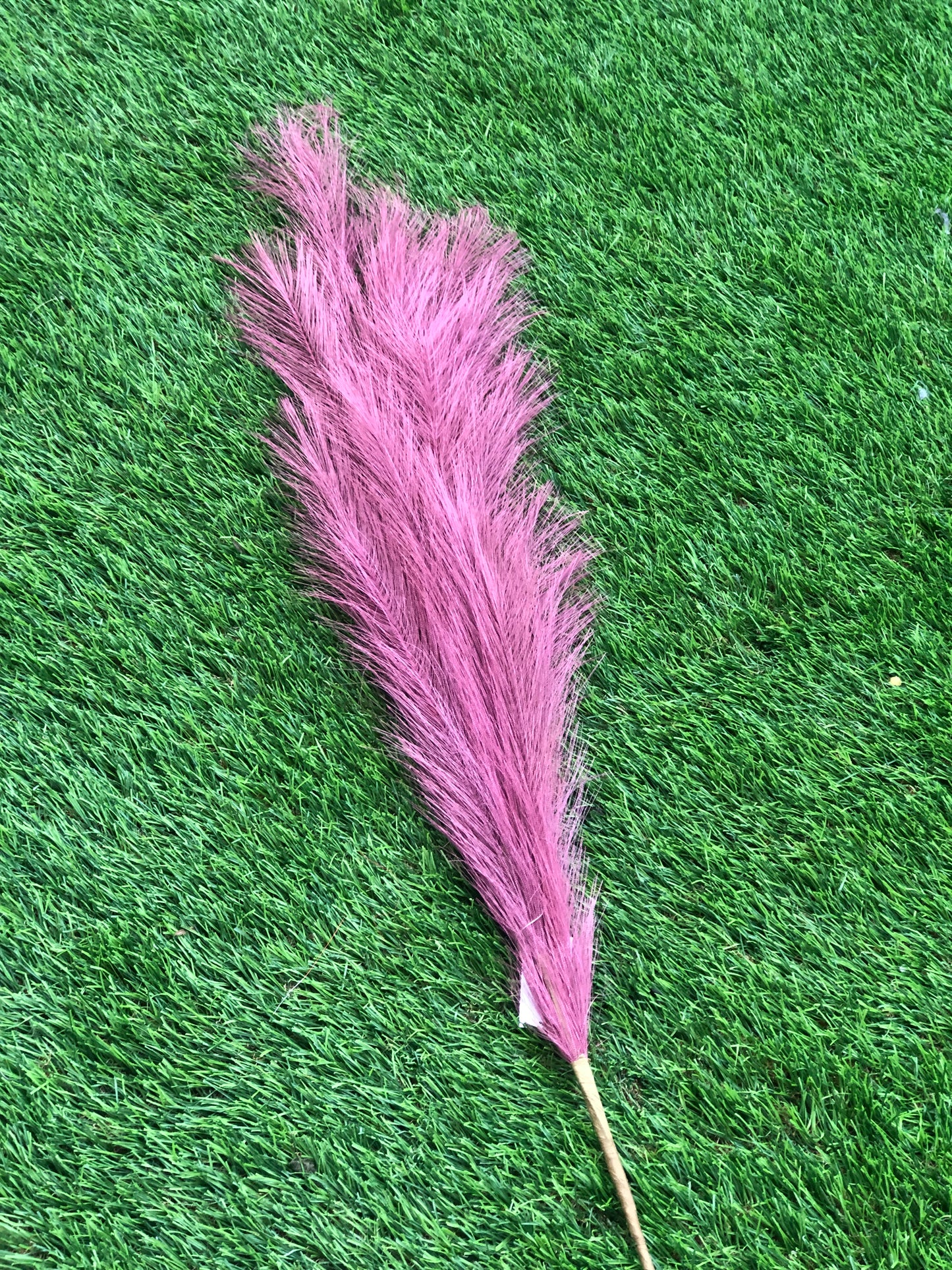 SYNTHETIC PAMPAS BURGUNDY 115cm