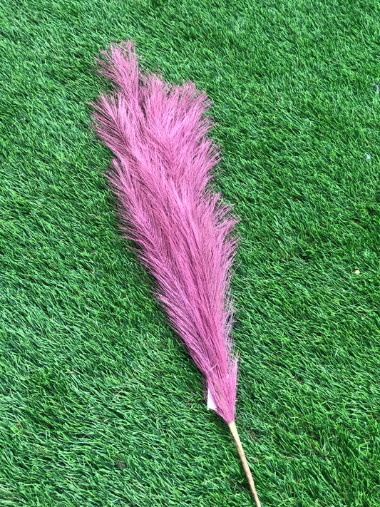 SYNTHETIC PAMPAS BURGUNDY 115cm