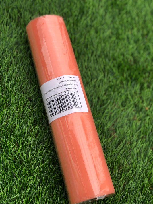 PREMIUM ORGANZA SNOW SHEER ROLL 29cmx25m ORANGE