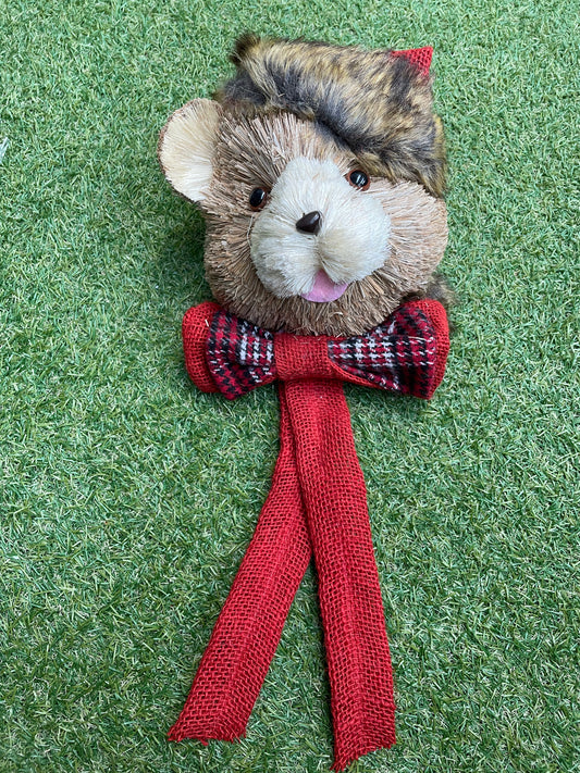 FESTIVE BEAR HANGER 48cm