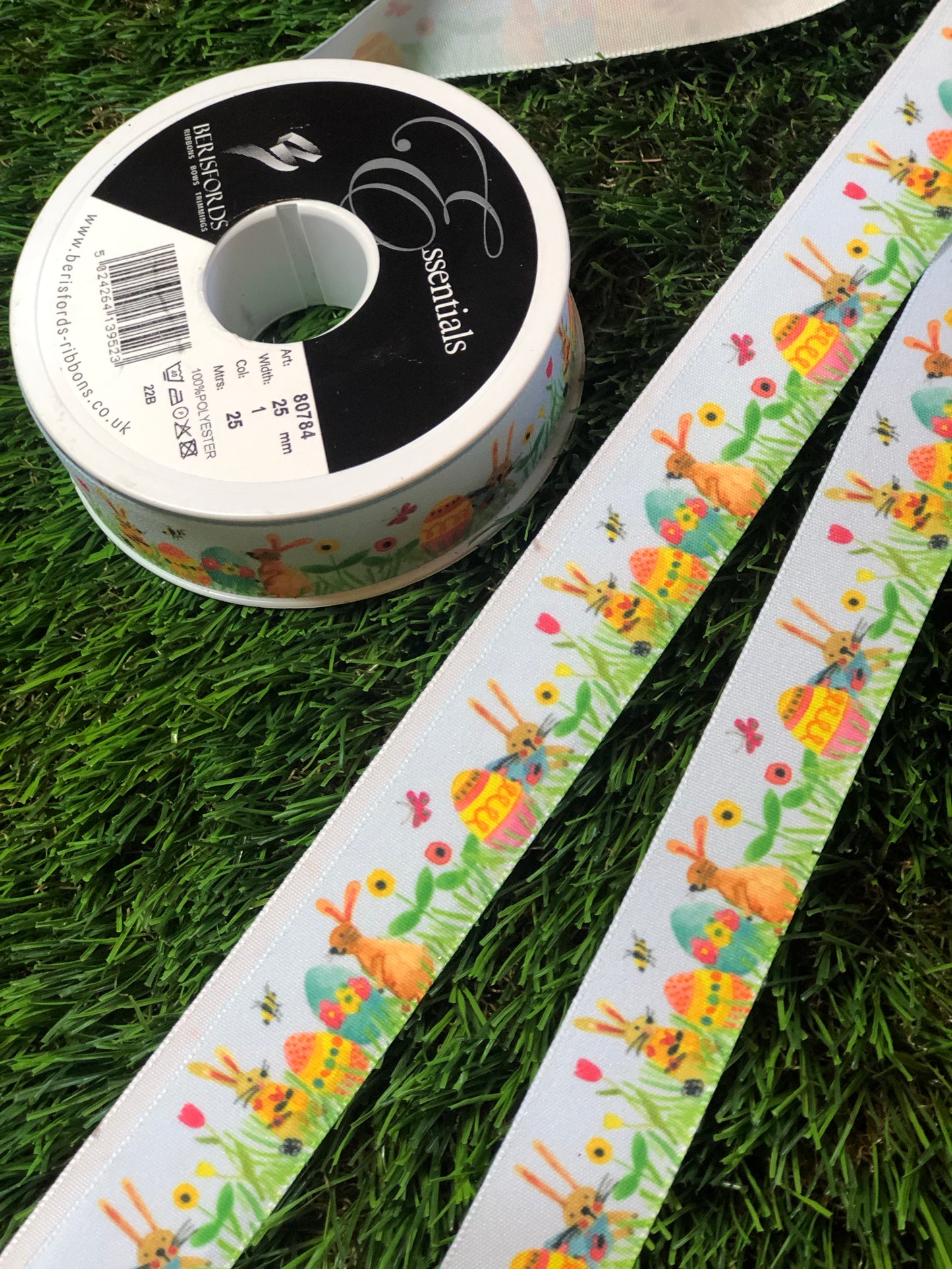 BUNNY LOVE RIBBON PRICE PER METRE (25mm)