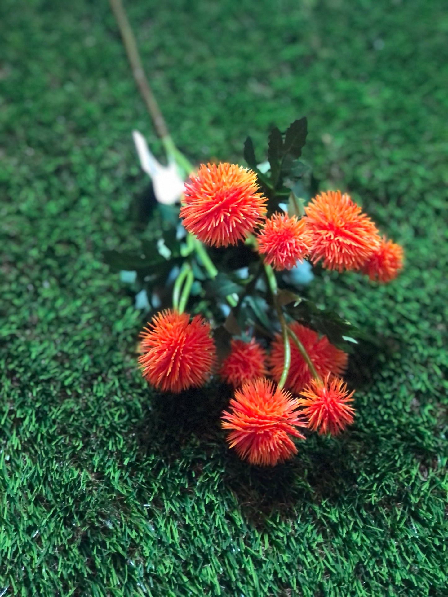 56cm POM POM STEM ORANGE