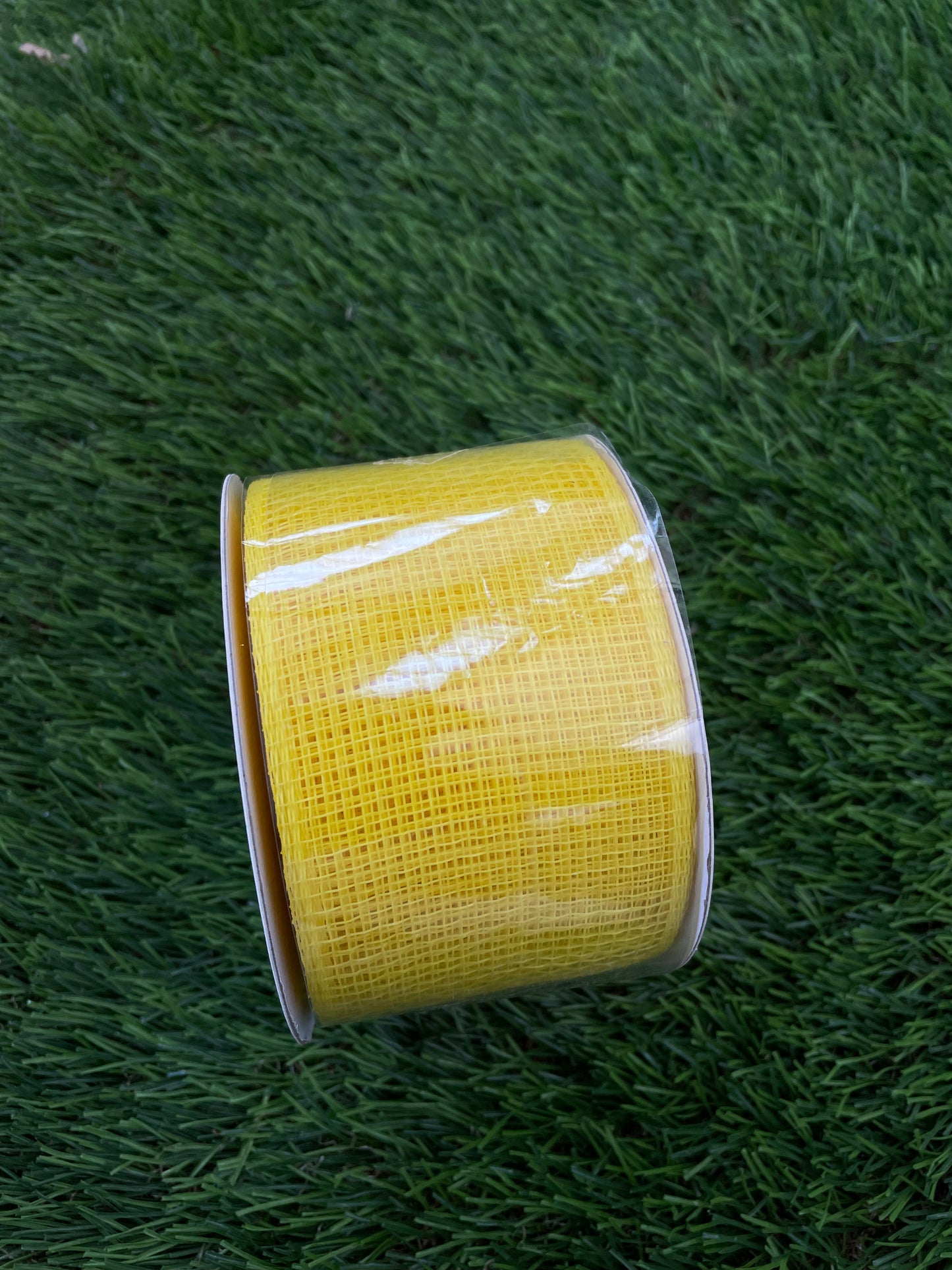 NARROW DECOMESH PLAIN YELLOW 63mm x 10m