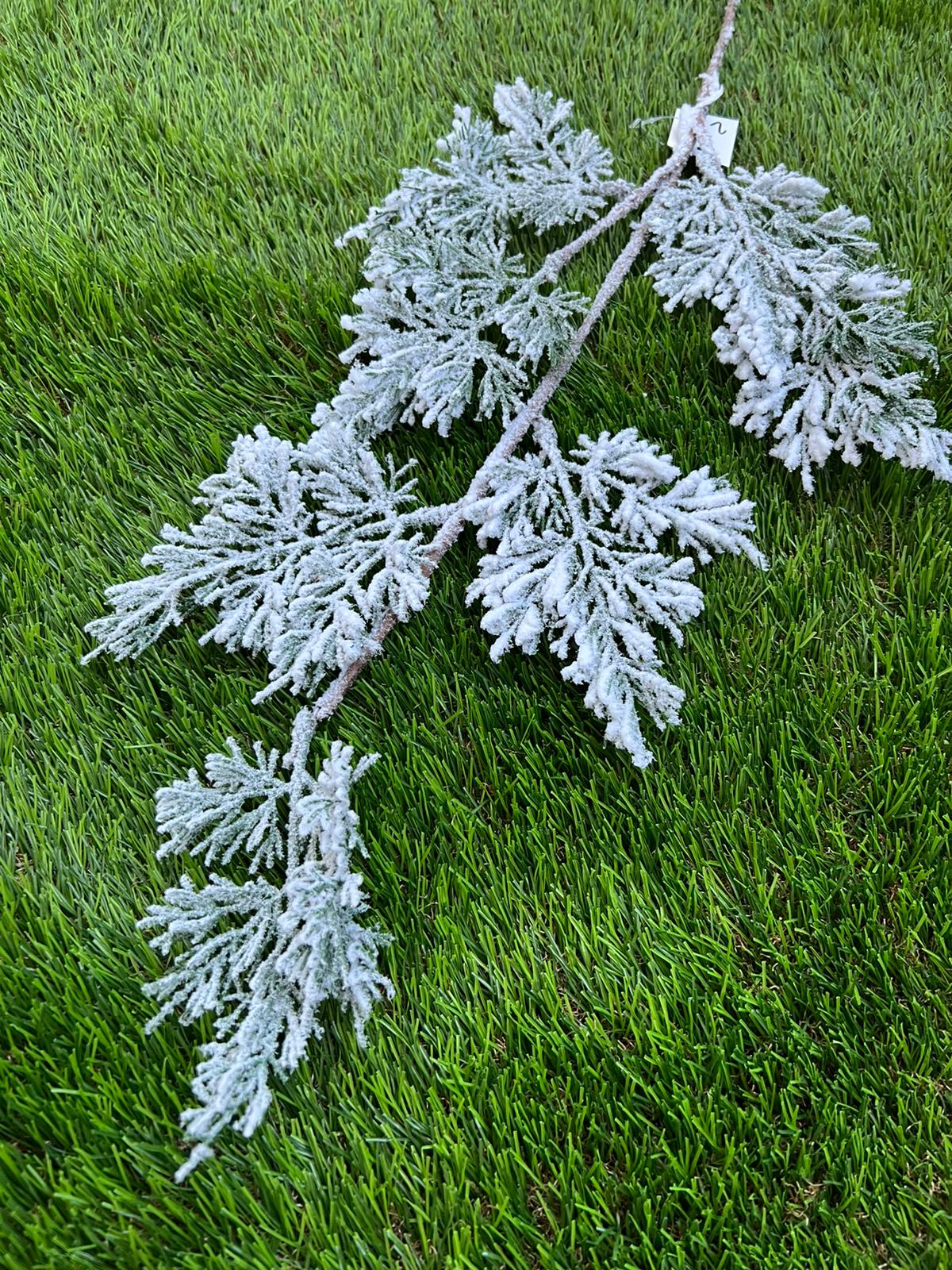 SNOWY CHRISTMAS TREE BRANCH