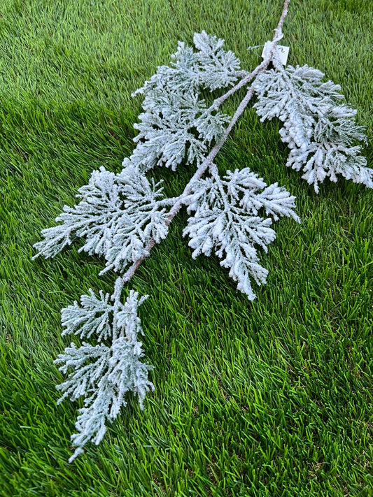 SNOWY CHRISTMAS TREE BRANCH