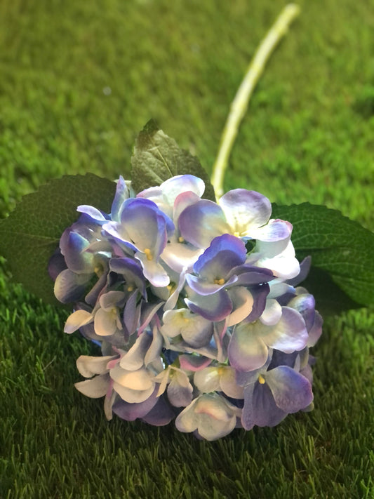 51cm SINGLE DELUXE HYDRANGEA BLUE