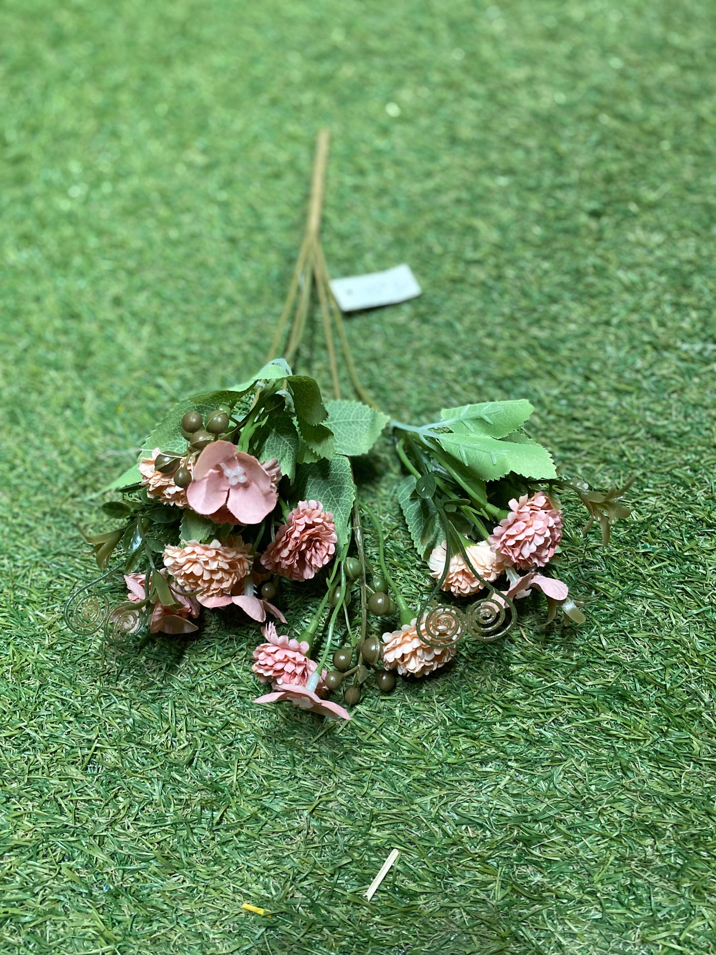 32CM MINI CHRYSANTHEMUM BUSH PINK