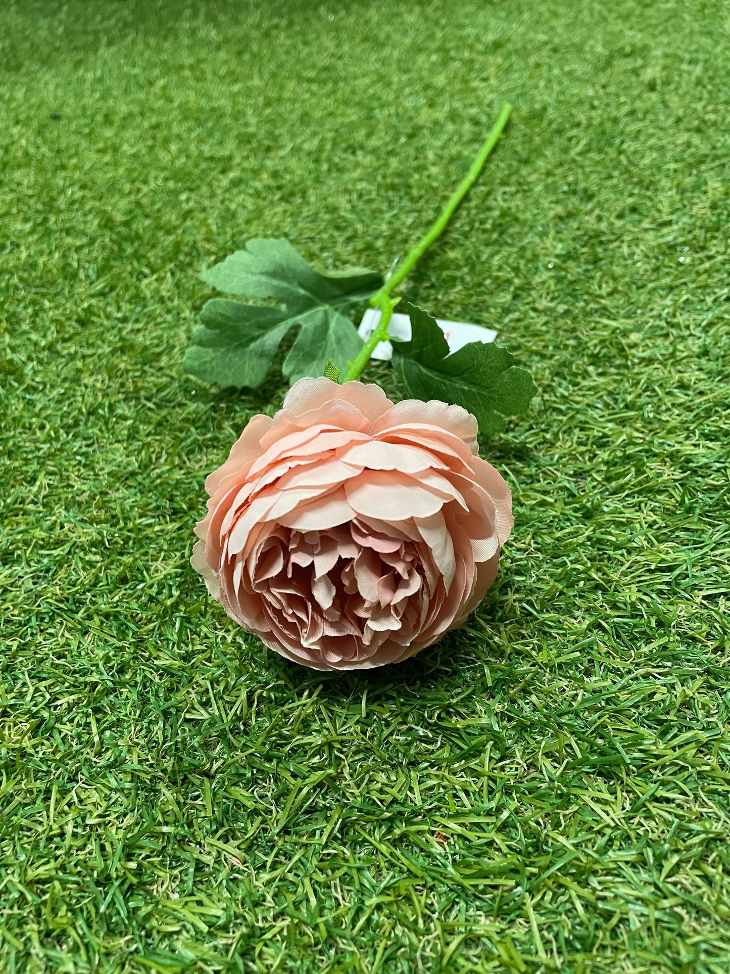 37cm SINGLE MINI PEONY PALE PINK