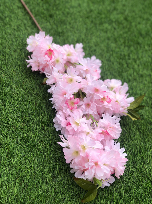 LONG STEM BLOSSOM BRANCH LIGHT PINK 100cm