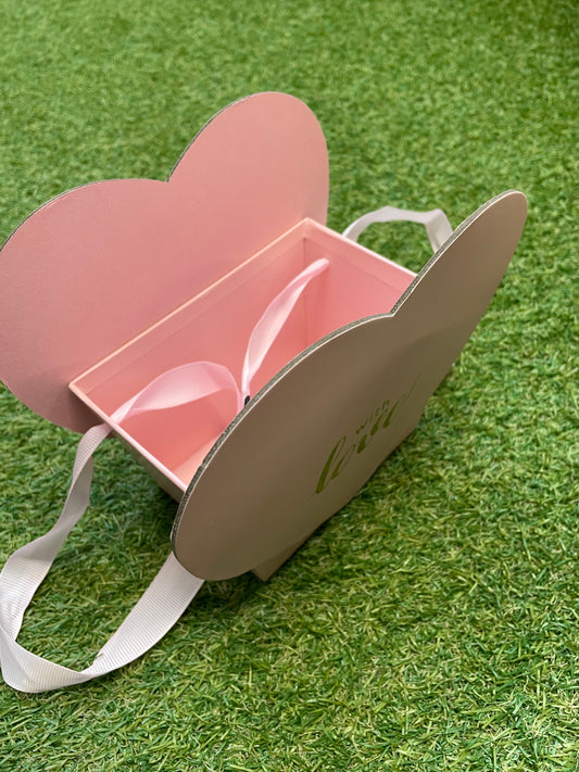 PINK ‘ WITH LOVE ‘ FLOWER BOX 19.5cm