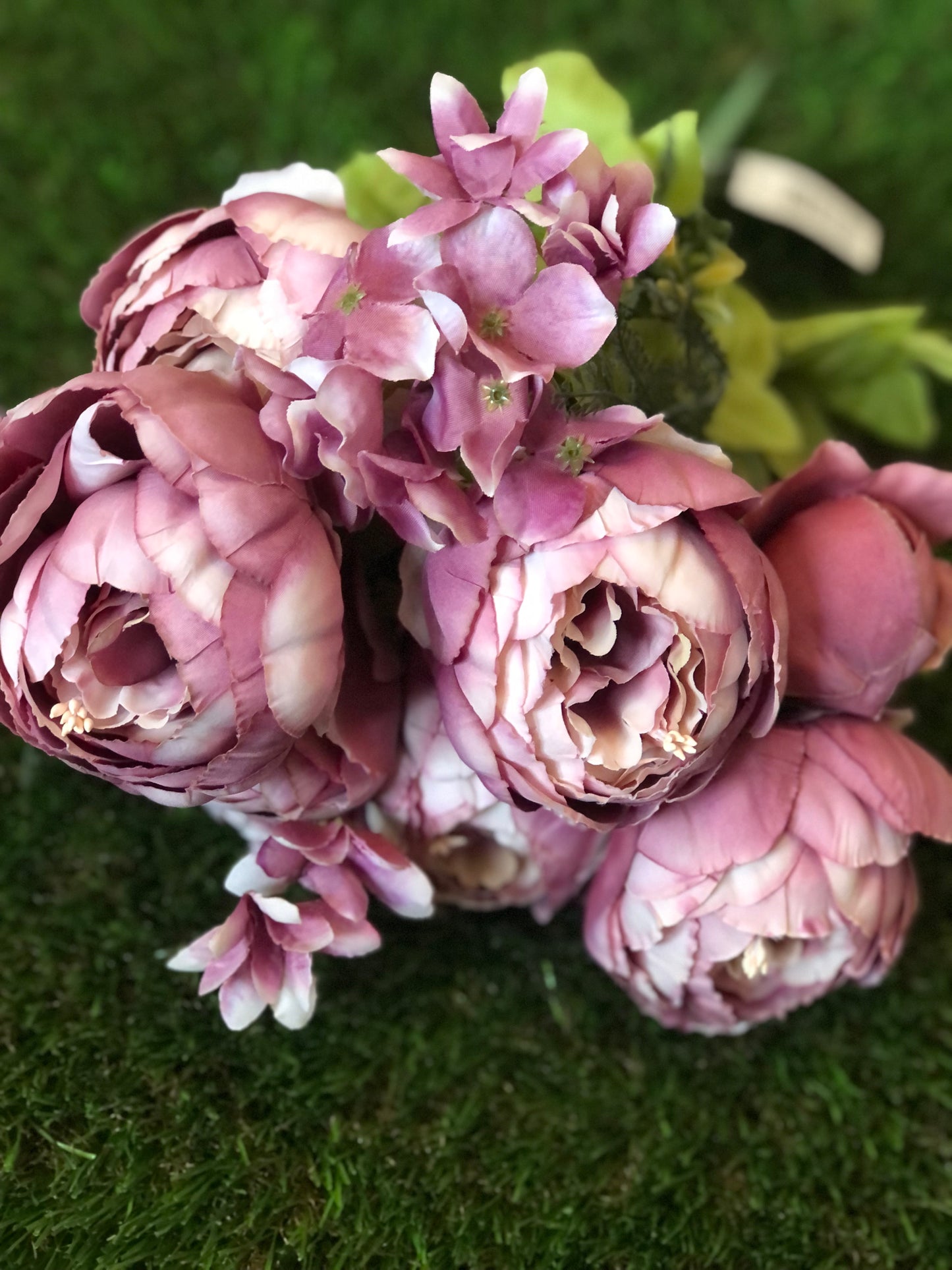 49cm DELUXE PEONY BUNCH MAUVE