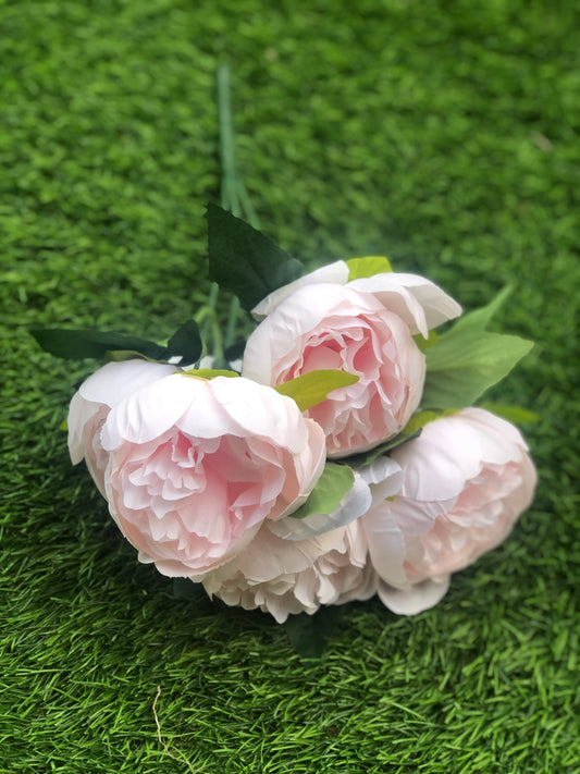 37cm ARUNDEL PEONY BUNCH PINK