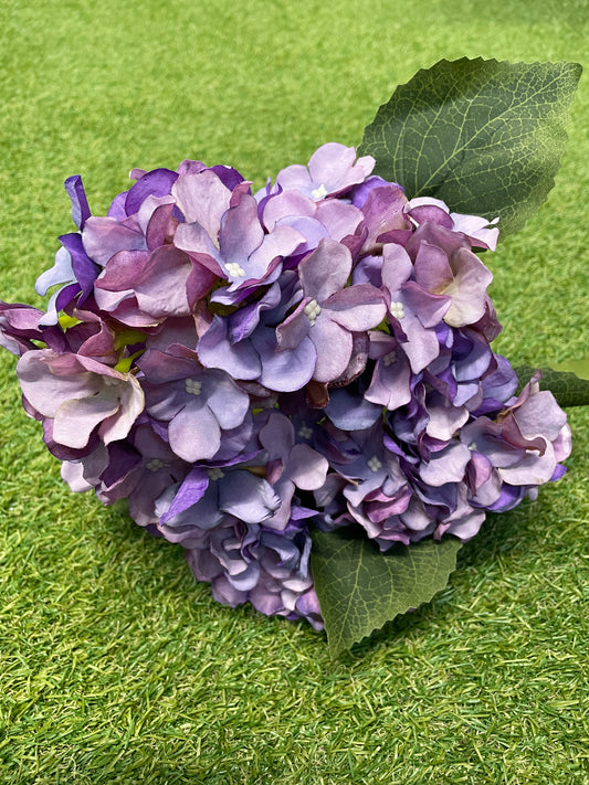 45cm HYDRANGEA BUNCH VIOLET (5 heads)