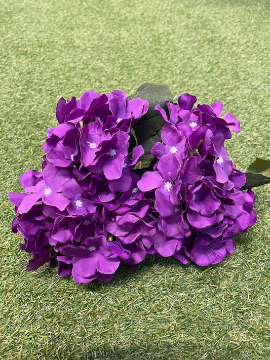 45cm HYDRANGEA BUNCH PURPLE (5 heads)