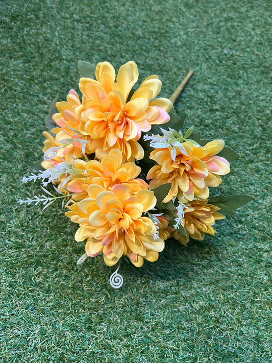 40cm DAHLIA BUSH YELLOW