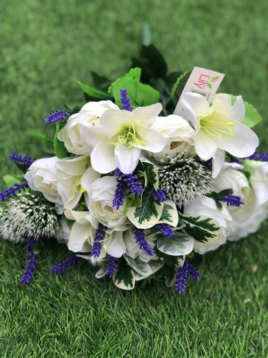 50cm RANUNCULUS LILY HEDGEHOG IVORY