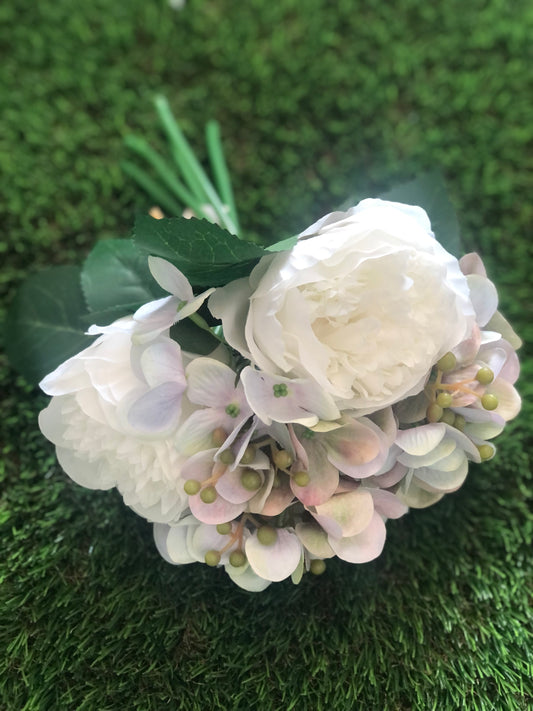 28cm WHITE MIX BOUQUET