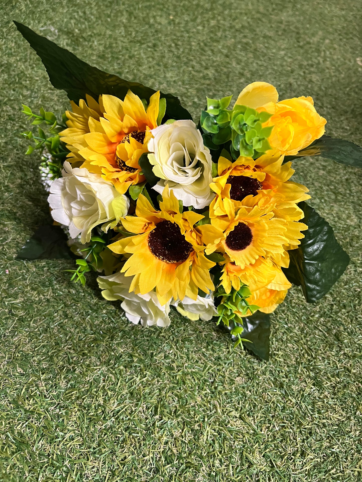 33CM MIXED SUNFLOWER BUNCH YELLOW