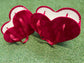 RED VELVET HEART BOXES PK2