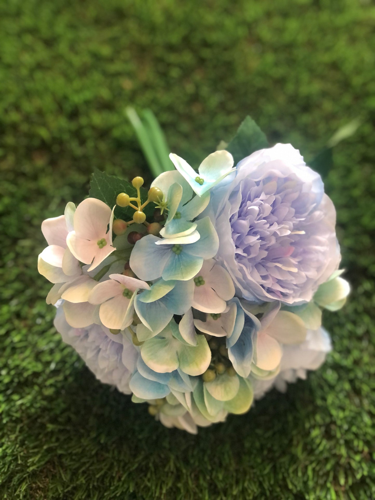 28cm BABY BLUE MIX BOUQUET