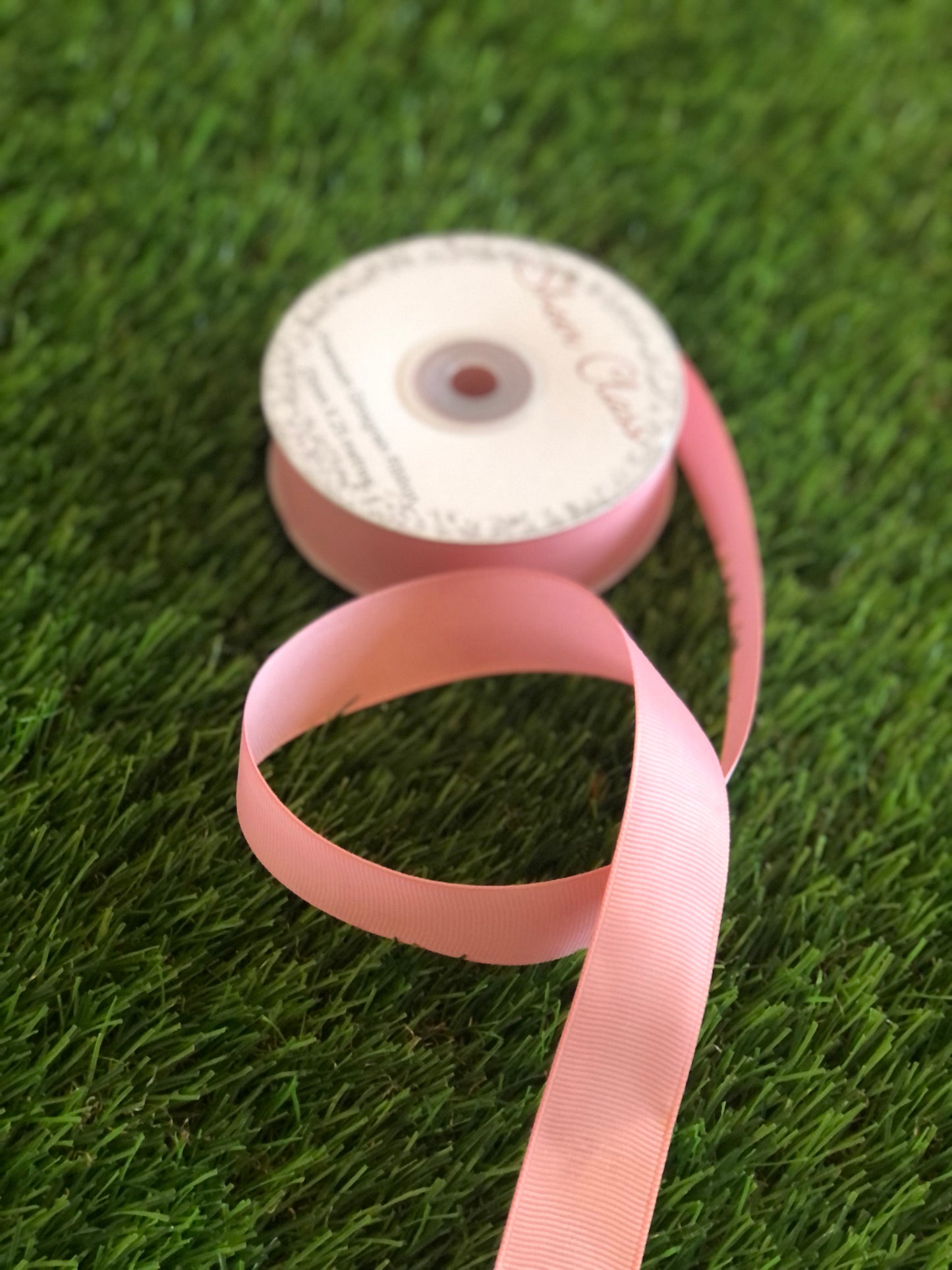 GROSS GRAIN RIBBON ROLL 25mmx25m BABY PINK