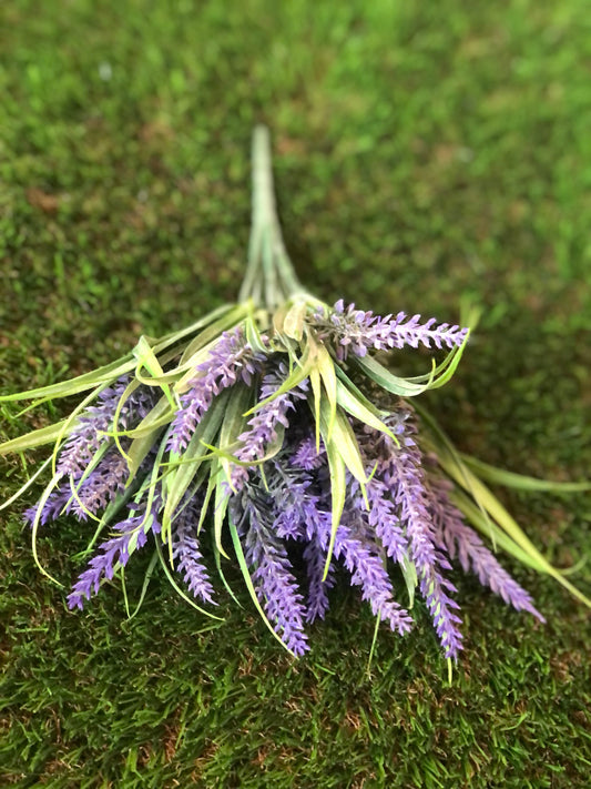 32cm WAXED ASTILBE BUSH PURPLE