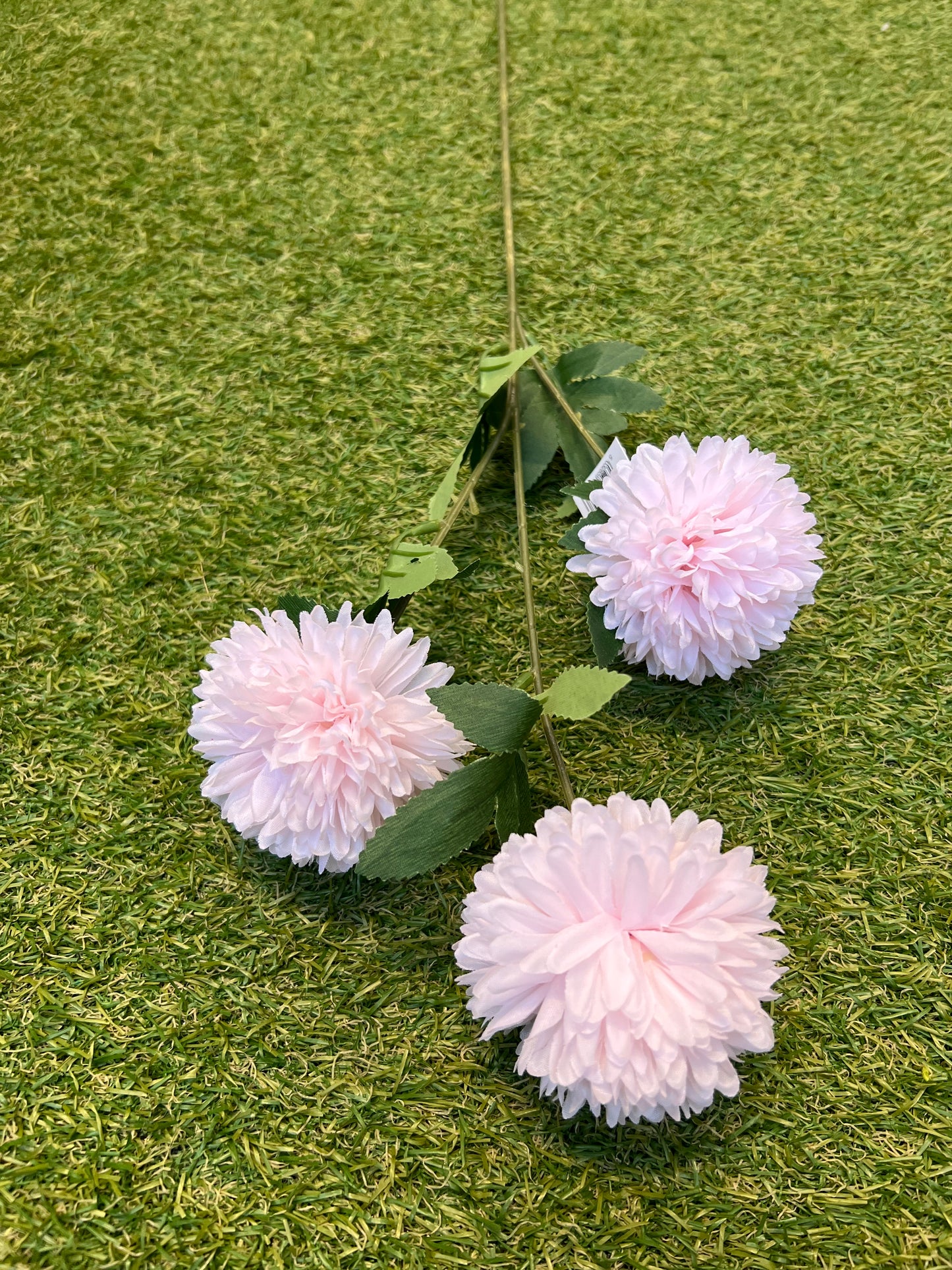 TRIPLE POM POM STEM BABY PINK