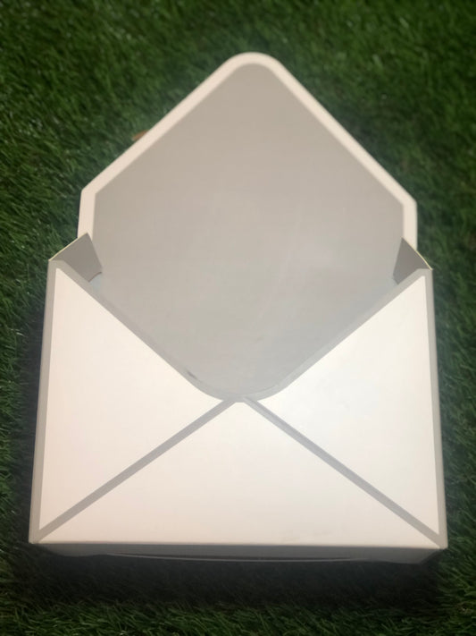 23cm ENVELOPE BOX "NO LINER" WHITE