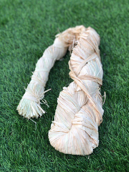 250g NATURAL RAFFIA HANK LONG