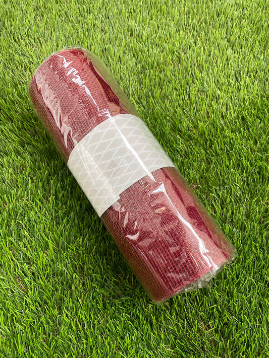 DECOMESH ROLL 9.1 yards PLAIN BURGUNDY 25cm