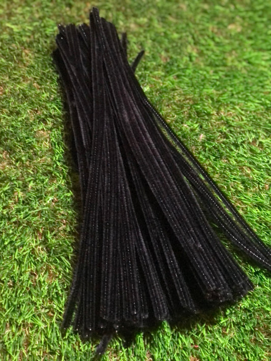 CHENILLE PIPE CLEANERS BLACK