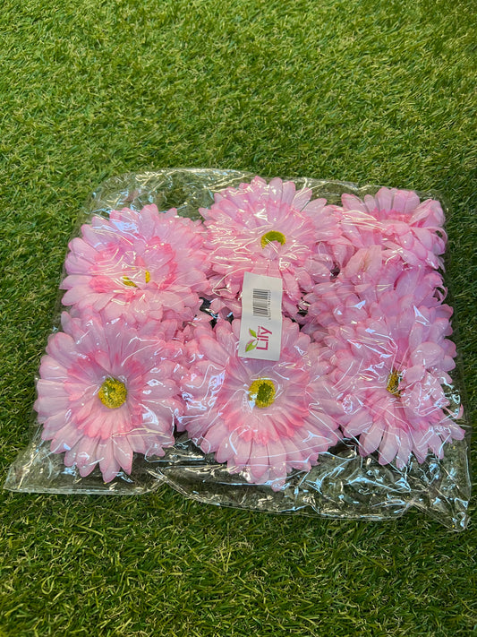 GERBERA HEADS PACK 24 PINK