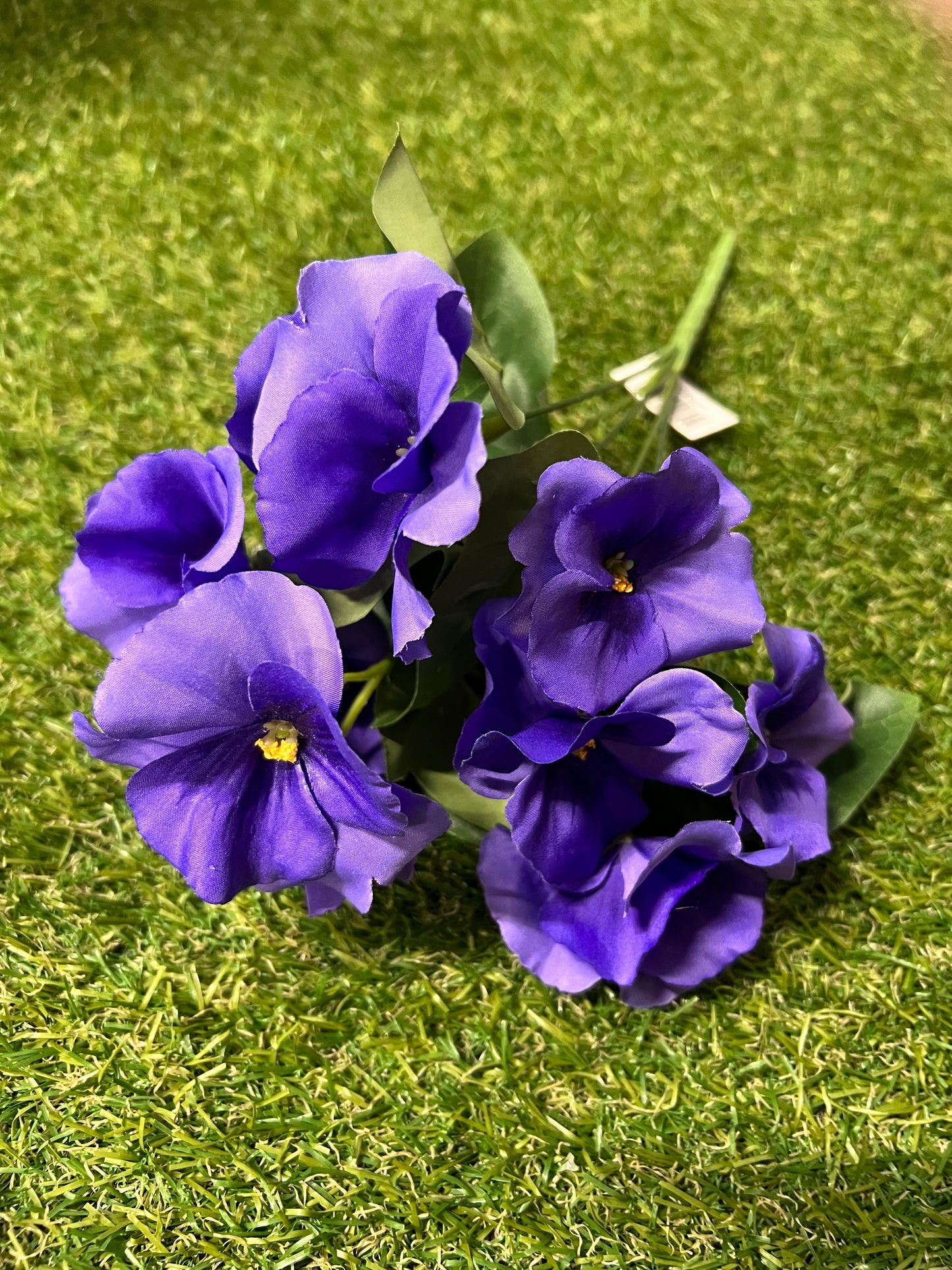 SILK PANSY BUNCH PURPLE