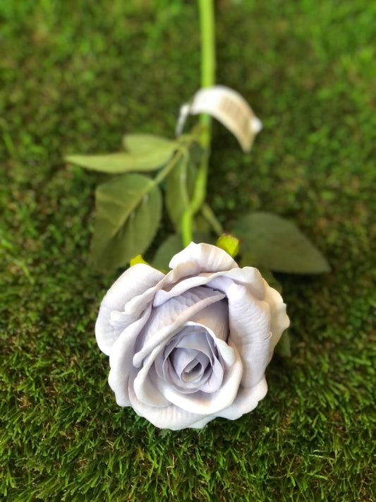 52cm SINGLE STEM VELVET ROSE GREY