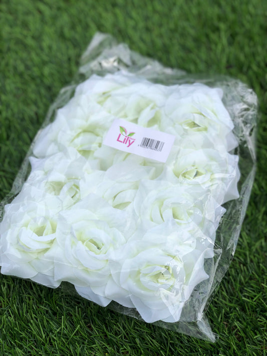 DIAMOND ROSE HEADS IVORY 12 pack