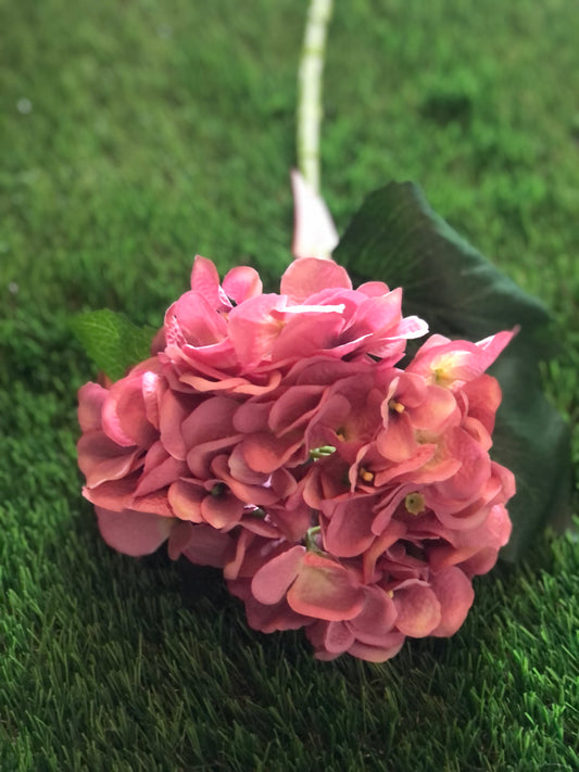 of 51cm SINGLE DELUXE HYDRANGEA VINTAGE PINK