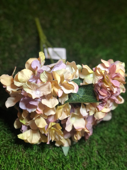 45cm HYDRANGEA BUNCH BROWN (5 heads)