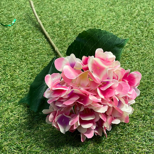 46cm SINGLE PINK MIX HYDRANGEA