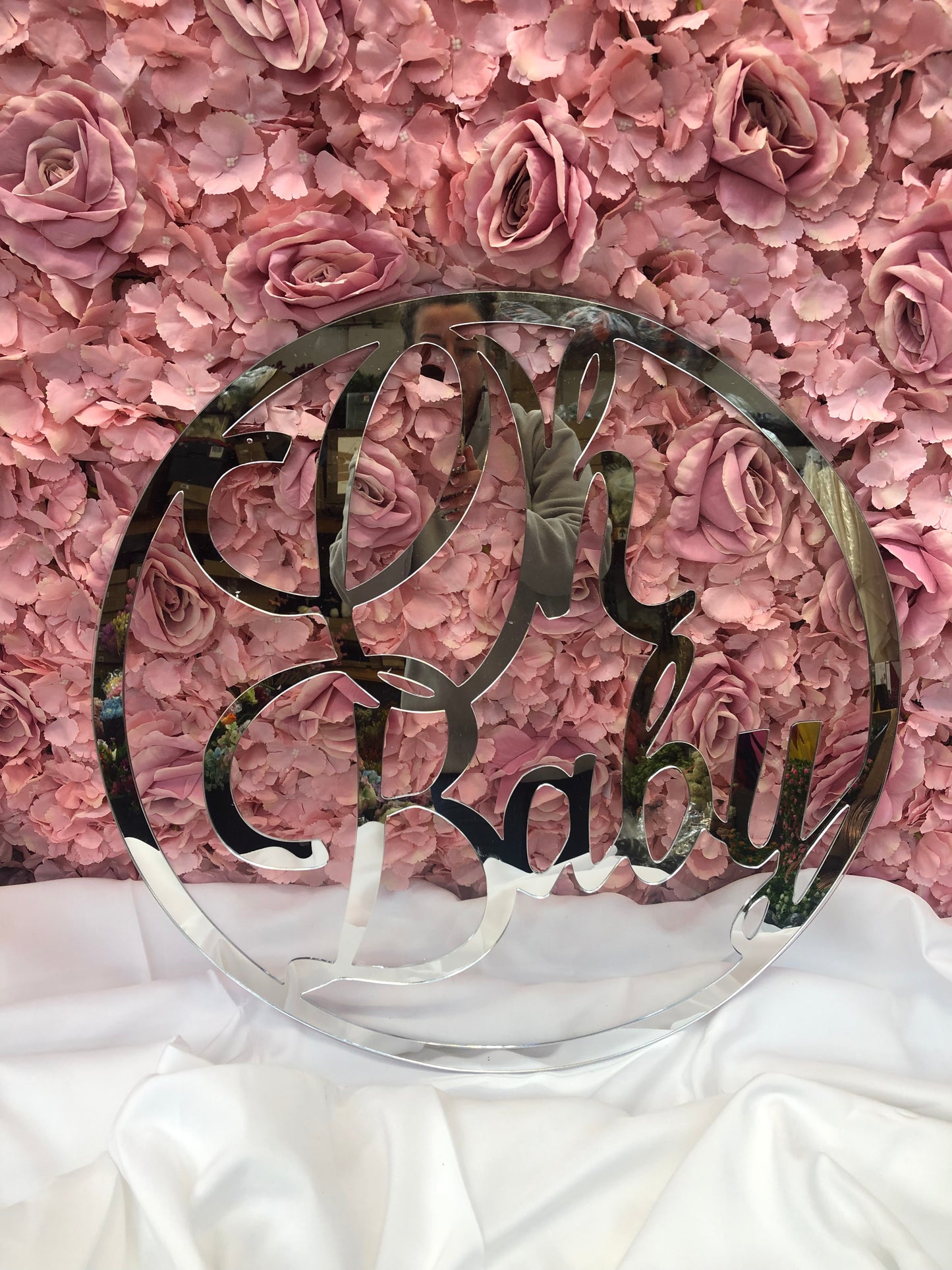 600mm OH BABY SIGN SILVER