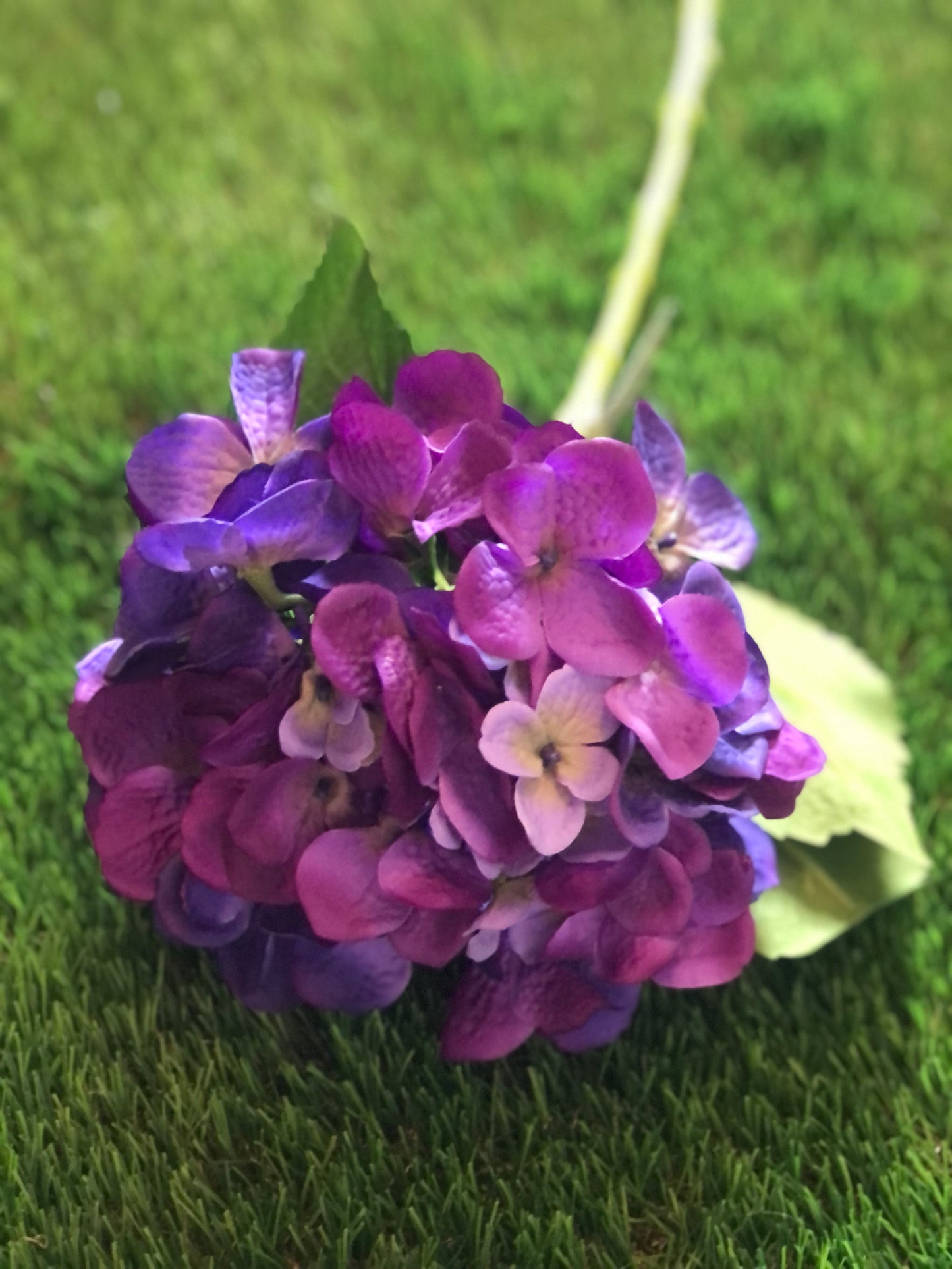 51cm SINGLE DELUXE HYDRANGEA PURPLE