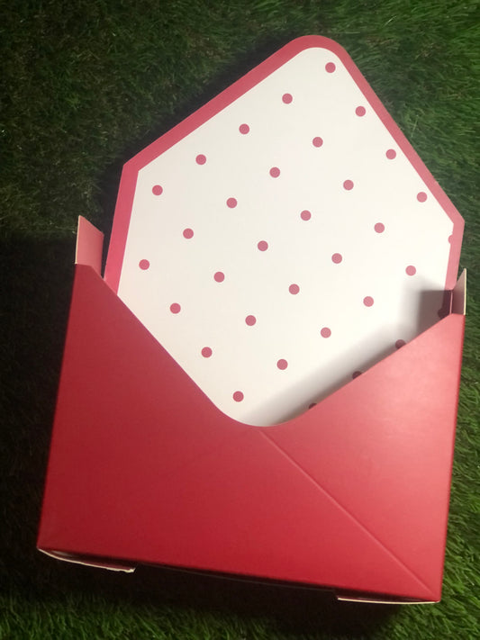 23cm ENVELOPE BOX "NO LINER" RED