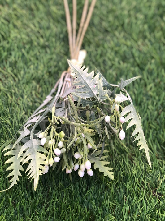 33cm SPIKE FERN BERRY BUNCH