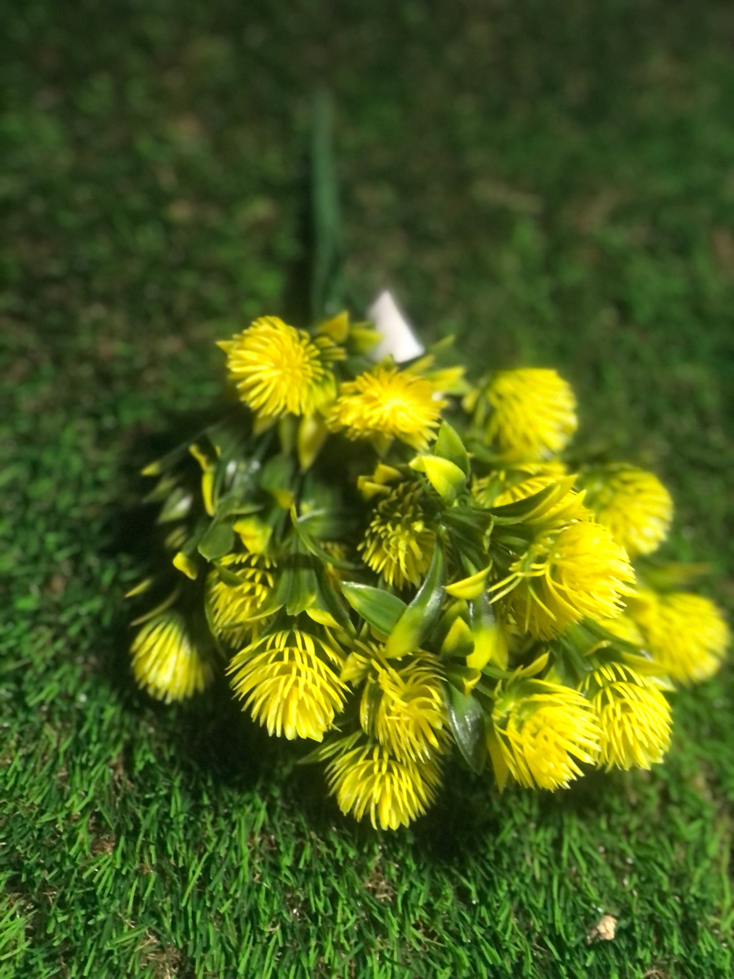 32cm YELLOW FOLIAGE BUNCH