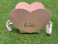 PINK ‘ WITH LOVE ‘ FLOWER BOX 19.5cm