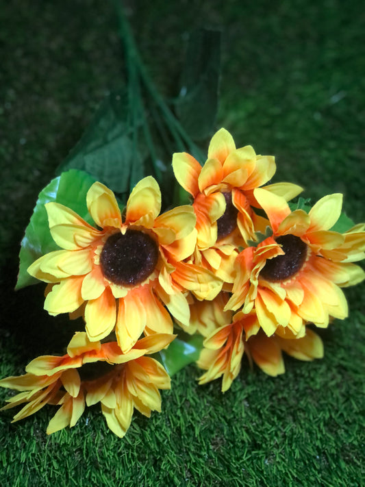 47cm LARGE SUNFLOWER BUNCH